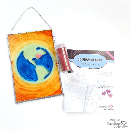 Earth Day Suncatcher by Dana Tatar for Scrapbook Adhesives by 3L