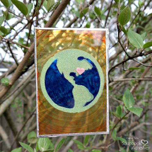 Earth Day Suncatcher by Dana Tatar for Scrapbook Adhesives by 3L