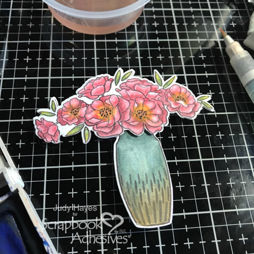 Wonderful Birthday Bouquet Card by Judy Hayes for Scrapbook Adhesives by 3L