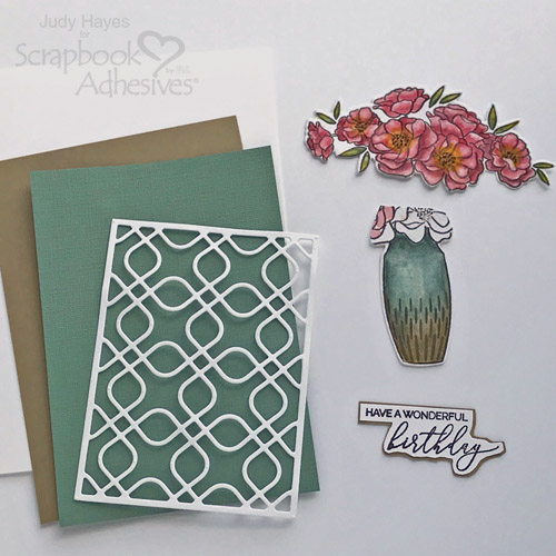 Wonderful Birthday Bouquet Card by Judy Hayes for Scrapbook Adhesives by 3L