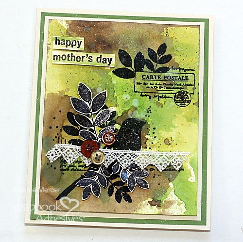 Mixed Media Style Mother's Day Card by Connie Mercer for Scrapbook Adhesives by 3L
