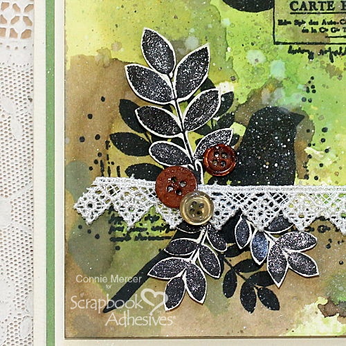 Mixed Media Style Mother's Day Card by Connie Mercer for Scrapbook Adhesives by 3L