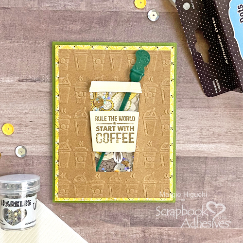 Rule the World Shaker Card by Margie Higuchi for Scrapbook Adhesives by 3L 