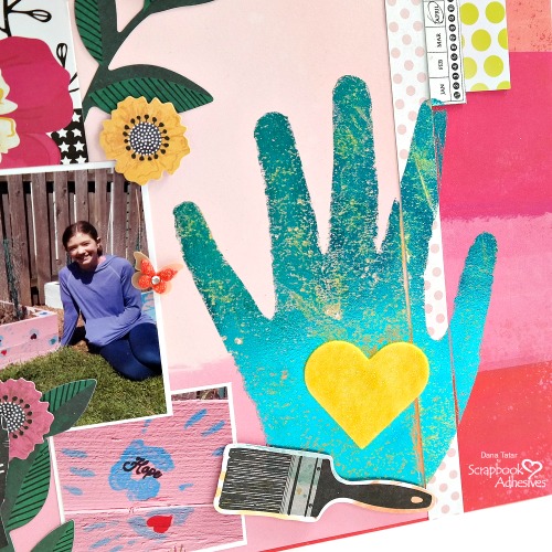 Kids Craft: Handprint Embellishment by Dana Tatar for Scrapbook Adhesives by 3L