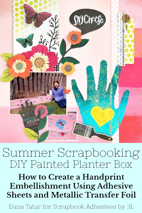 Kids Craft: Handprint Embellishment by Dana Tatar for Scrapbook Adhesives by 3L Pinterest