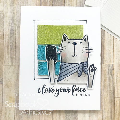 Faux Clay Tiles Tutorial by Teri Anderson for Scrapbook Adhesives by 3L