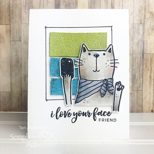 Faux Clay Tiles Tutorial by Teri Anderson for Scrapbook Adhesives by 3L