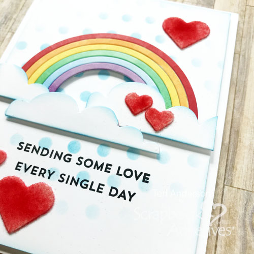 Rainbow Cards Tutorial by Teri Anderson for Scrapbook Adhesives by 3L