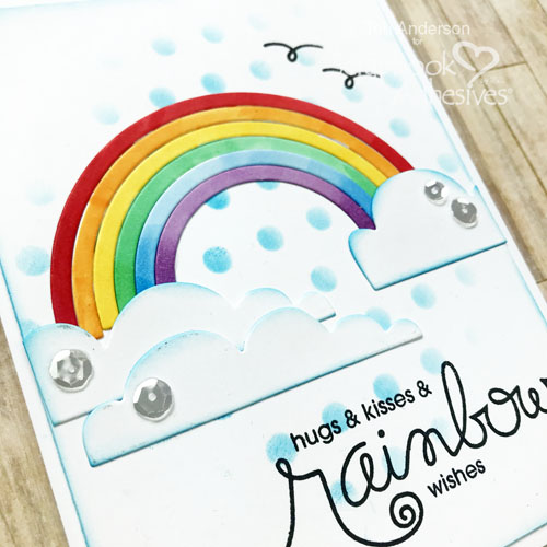 Rainbow Cards Tutorial by Teri Anderson for Scrapbook Adhesives by 3L