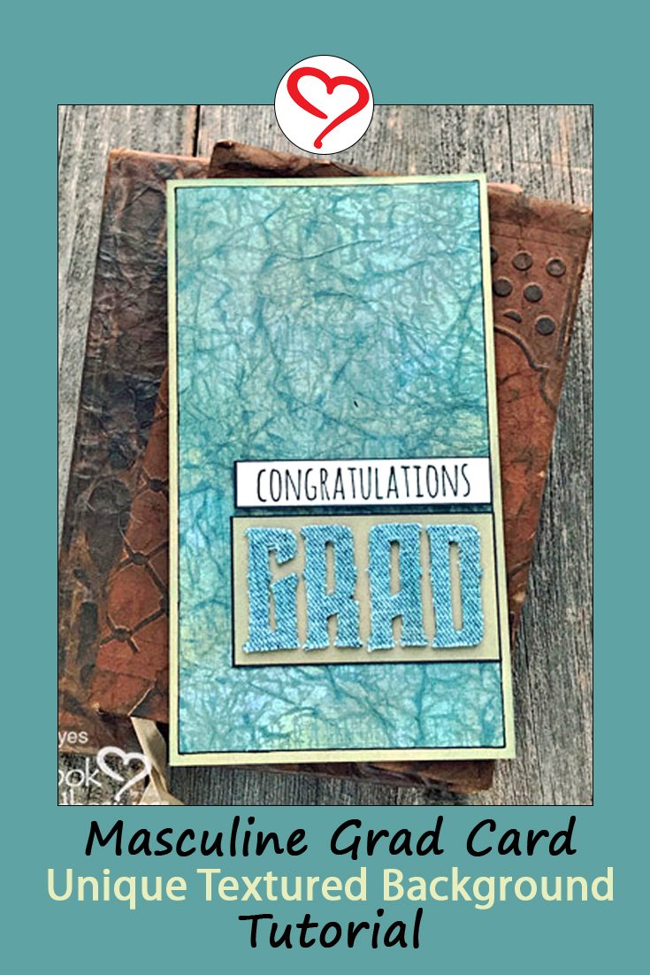Textured Grad Card Tutorial by Judy Hayes for Scrapbook Adhesives by 3L Pinterest