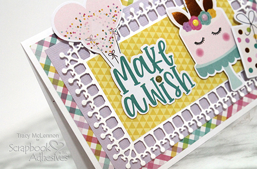 Make a Wish Birthday Card by Tracy McLennon for Scrapbook Adhesives by 3L