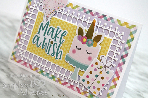 Make a Wish Birthday Card by Tracy McLennon for Scrapbook Adhesives by 3L