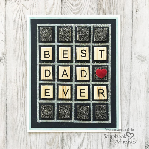 Grid Father's Day Card By Yvonne van de Grijp for Scrapbook Adhesives by 3L