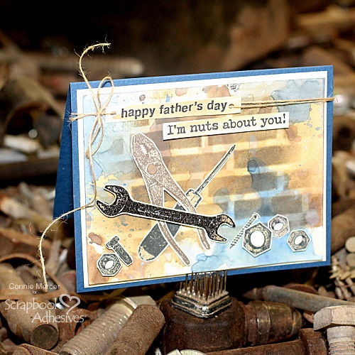 Dimensional Father's Day Card by Connie Mercer for Scrapbook Adhesives by 3L 