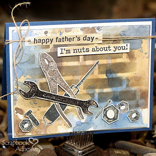 Dimensional Father's Day Card by Connie Mercer for Scrapbook Adhesives by 3L 