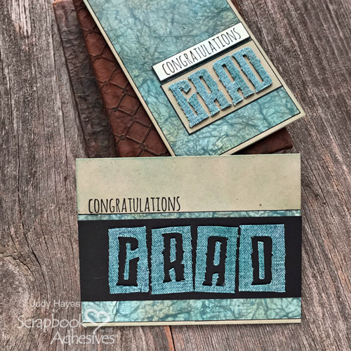 Textured Grad Card Tutorial by Judy Hayes for Scrapbook Adhesives by 3L