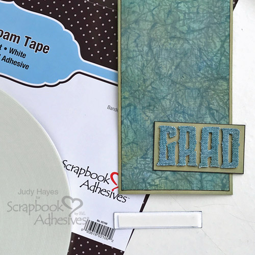 Textured Grad Card Tutorial by Judy Hayes for Scrapbook Adhesives by 3L