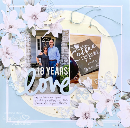 18 Years of Love Scrapbook Layout by Christine Meyer for Scrapbook Adhesives by 3L 