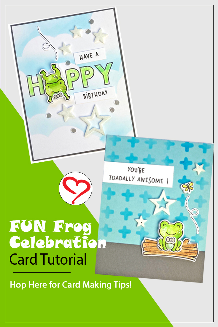 Fun Frog Card Tutorial by Teri Anderson for Scrapbook Adhesives by 3L