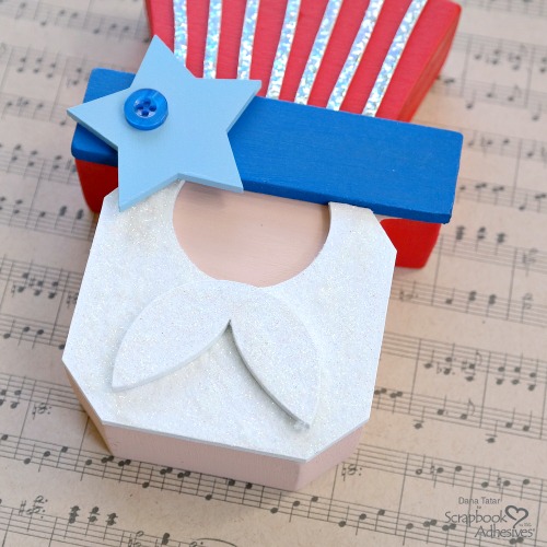 Uncle Sam Patriotic Décor by Dana Tatar for Scrapbook Adhesives by 3L