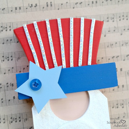 Uncle Sam Patriotic Décor by Dana Tatar for Scrapbook Adhesives by 3L