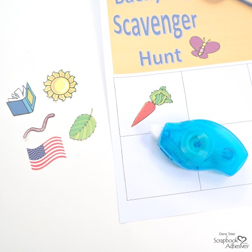 Kids Craft: Backyard Scavenger Hunt by Dana Tatar for Scrapbook Adhesives by 3L 