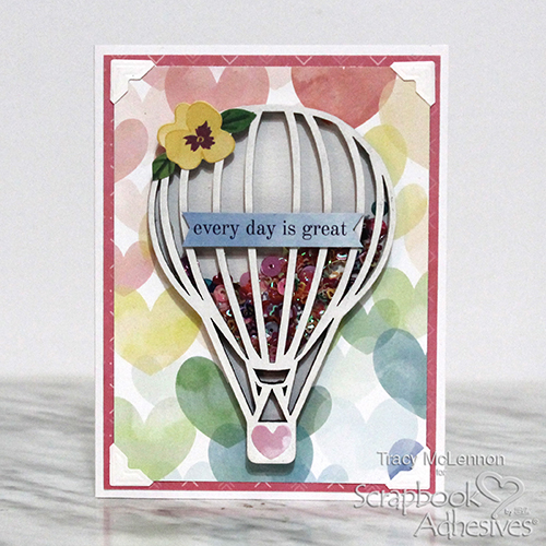 Hot Air Balloon Shaker Card by Tracy McLennon for Scrapbook Adhesives by 3L