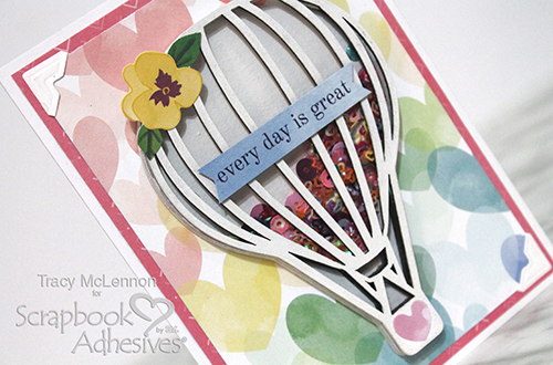 Hot Air Balloon Shaker Card by Tracy McLennon for Scrapbook Adhesives by 3L