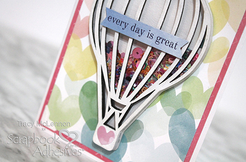 Hot Air Balloon Shaker Card by Tracy McLennon for Scrapbook Adhesives by 3L 