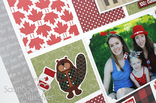 Canada Day Grid Layout by Tracy McLennon for Scrapbook Adhesives by 3L