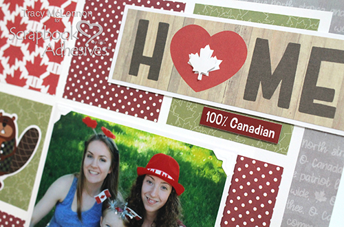Canada Day Grid Layout by Tracy McLennon for Scrapbook Adhesives by 3L