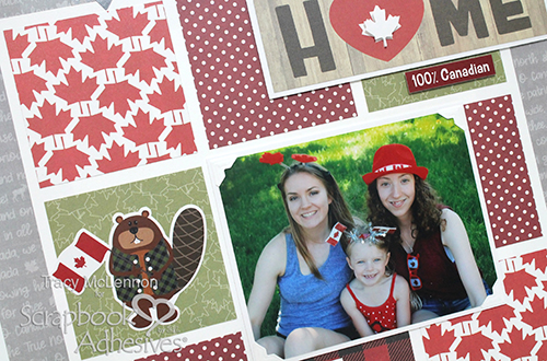 Canada Day Grid Layout by Tracy McLennon for Scrapbook Adhesives by 3L