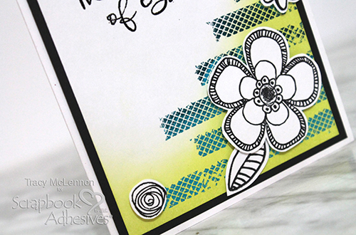 Thinking of You Embellished Card Tutorial by Tracy McLennon for Scrapbook Adhesives by 3L