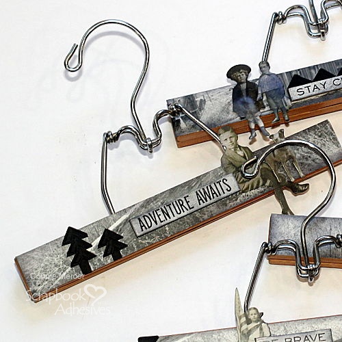 Re-Purposed to Art Hangers by Connie Mercer for Scrapbook Adhesives by 3L