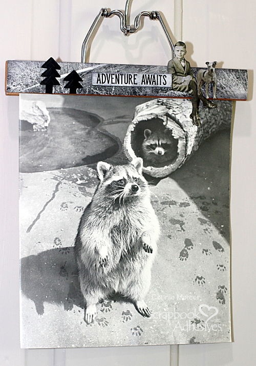 Re-Purposed to Art Hangers by Connie Mercer for Scrapbook Adhesives by 3L