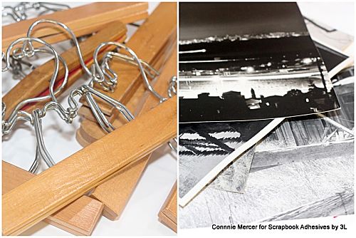 Re-Purposed to Art Hangers by Connie Mercer for Scrapbook Adhesives by 3L