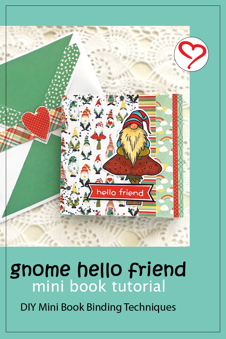 Hello Friend Mini Book by Judy Hayes for Scrapbook Adhesives by 3L Pinterest