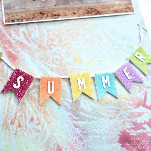 Tie-Dye Scrapbook Background by Dana Tatar for Scrapbook Adhesives by 3L
