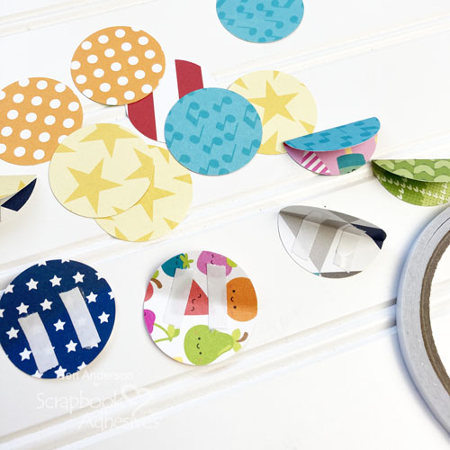 Fun Circle Banner Tutorial by Teri Anderson for Scrapbook Adhesives by 3L 