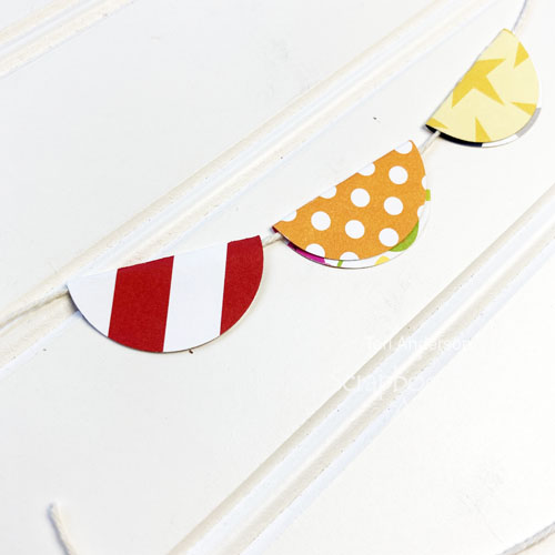 Fun Circle Banner Tutorial by Teri Anderson for Scrapbook Adhesives by 3L