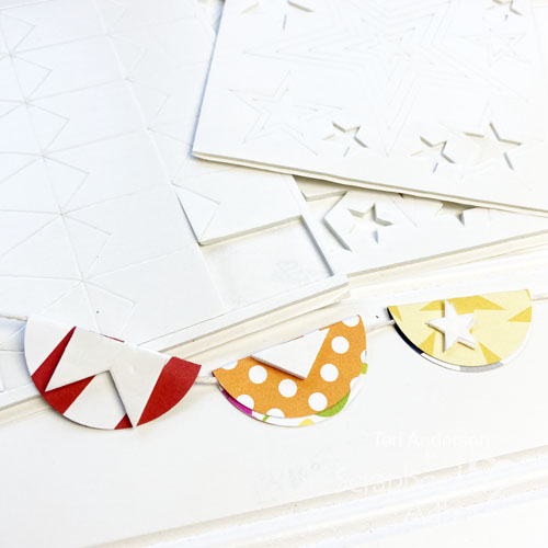 Fun Circle Banner Tutorial by Teri Anderson for Scrapbook Adhesives by 3L