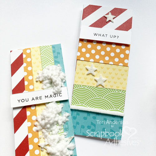 Tiny Skinny Card Tutorial by Teri Anderson for Scrapbook Adhesives by 3L