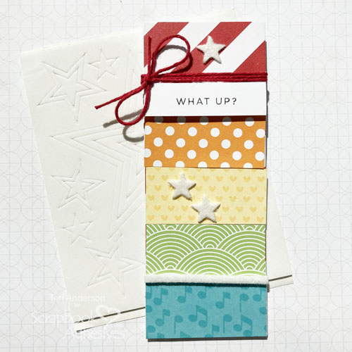 Tiny Skinny Card Tutorial by Teri Anderson for Scrapbook Adhesives by 3L