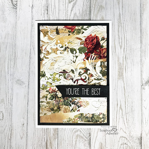 You're the Best Tissue Paper Card by Yvonne van de Grijp for Scrapbook Adhesives by 3L