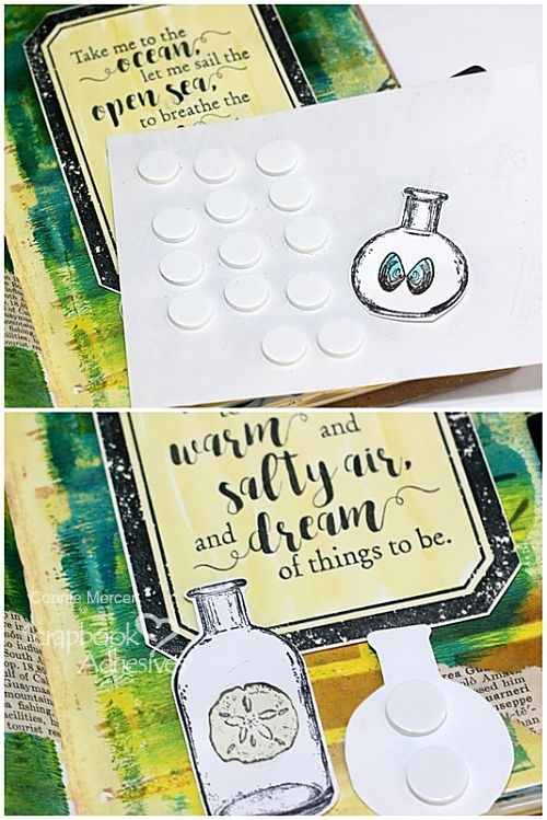 Gifts from the Sea Art Journal Pages by Connie Mercer for Scrapbook Adhesives by 3L
