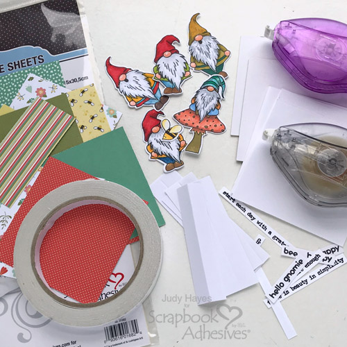 Hello Friend Mini Book by Judy Hayes for Scrapbook Adhesives by 3L