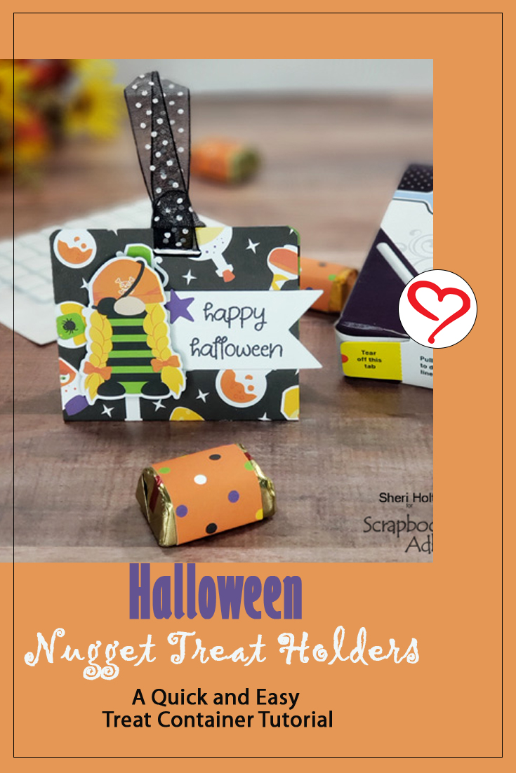 Halloween Nugget Treat Holders by Sheri Holt for Scrapbook Adhesives by 3L Pinterest