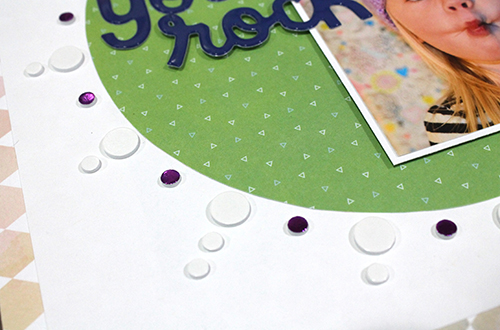 You Rock Foam Circle Layout by Tracy McLennon for Scrapbook Adhesives by 3L