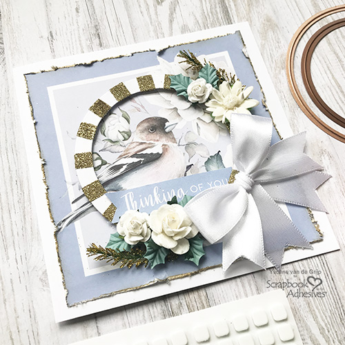 Thinking of You Circle Frame Card by Yvonne van de Grijp for Scrapbook Adhesives by 3L