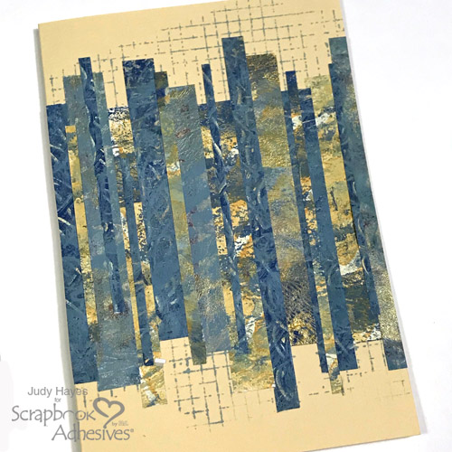 Mixed Media Pieced Birthday Card by Judy Hayes for Scrapbook Adhesives by 3L